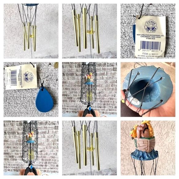 Jim Shore Noahs Ark Windchimes New Vintage 1994 Christmas Animal Rescue … - Picture 11 of 12